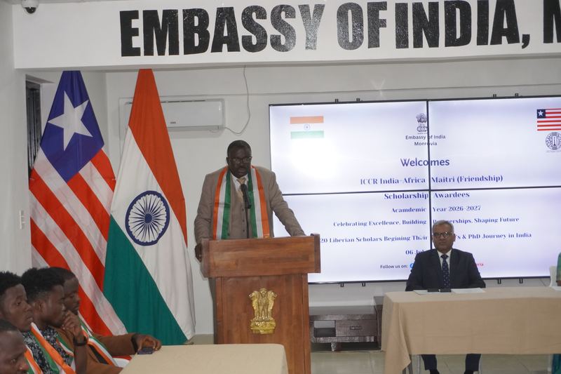 Honouring of 20 Liberian Students Awarded ICCR India–Africa Maitri Scholarships for AY 2026-2027 – 06 July 2026